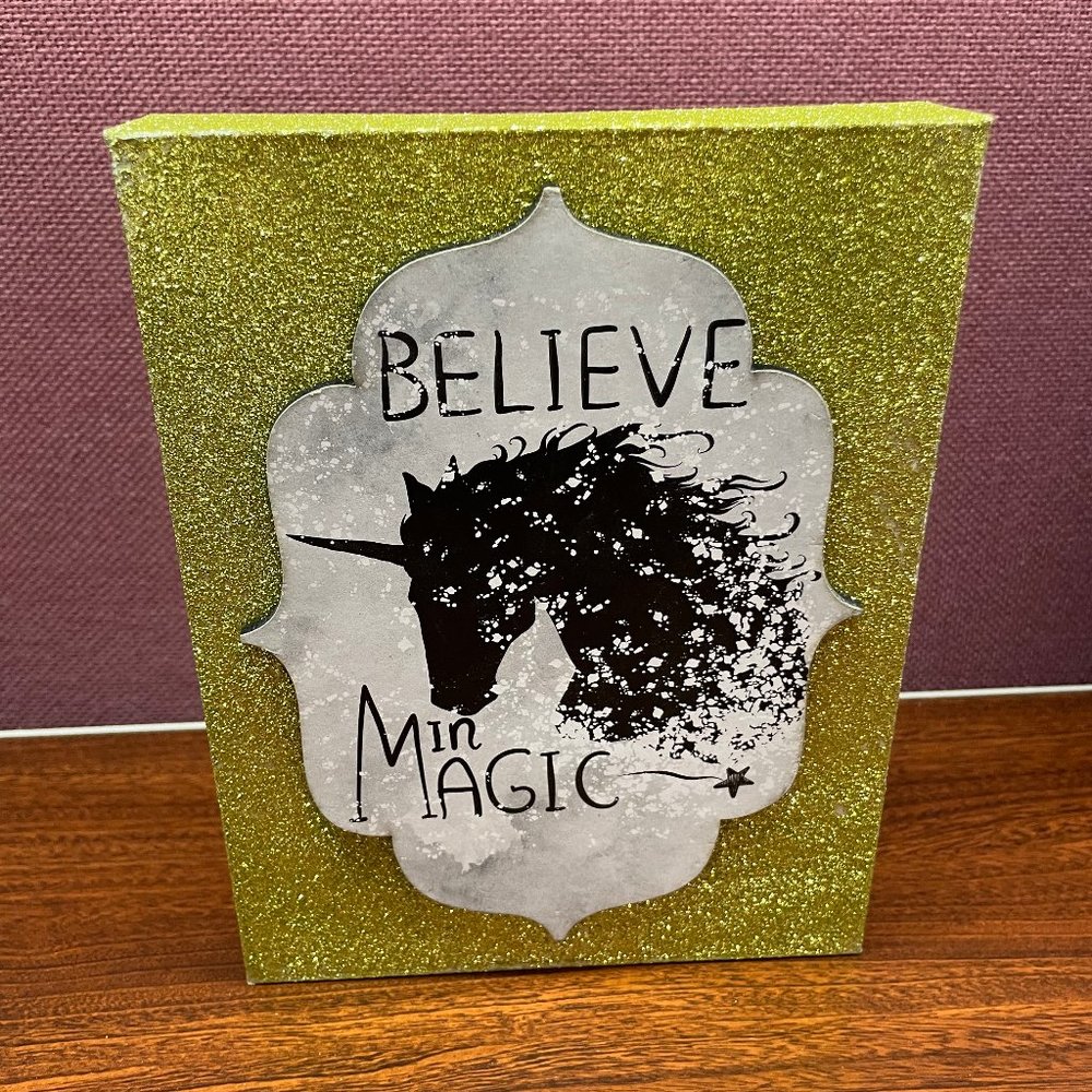 Glittery Wood Signs (2)